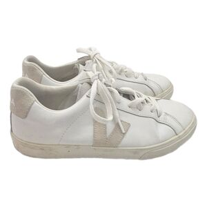 Veja Campo White Leather Sneakers Size 9